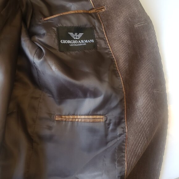 Giorgio Armani Regular Fit Corduroy Blazer. size 56 100 % cotton Italy - Picture 15 of 16